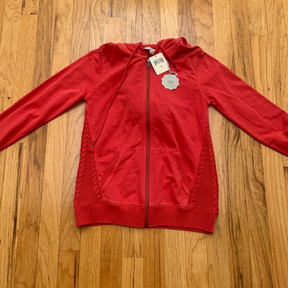 Lucky Brand red zip-up hoodie